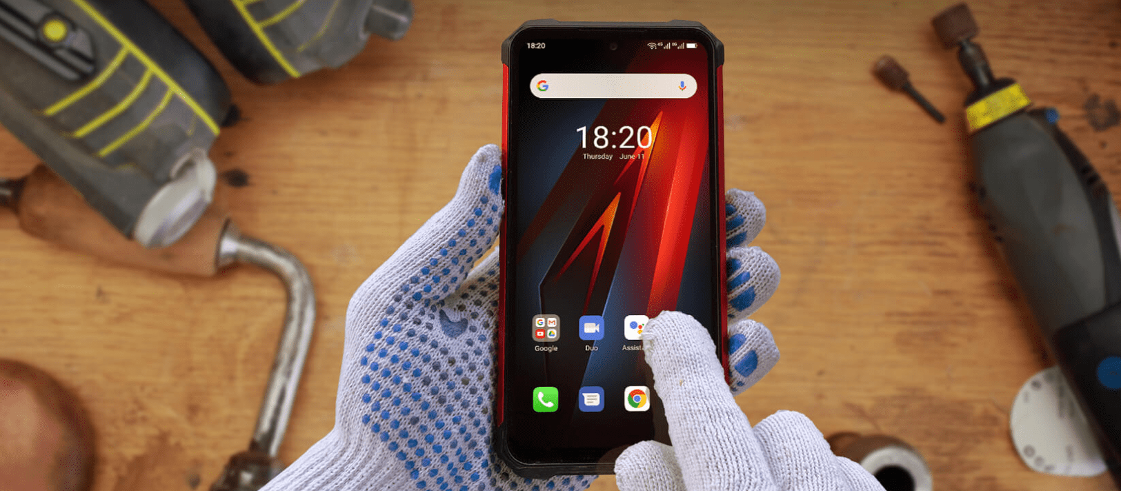 UleFone Armor 8 ovládání displeje